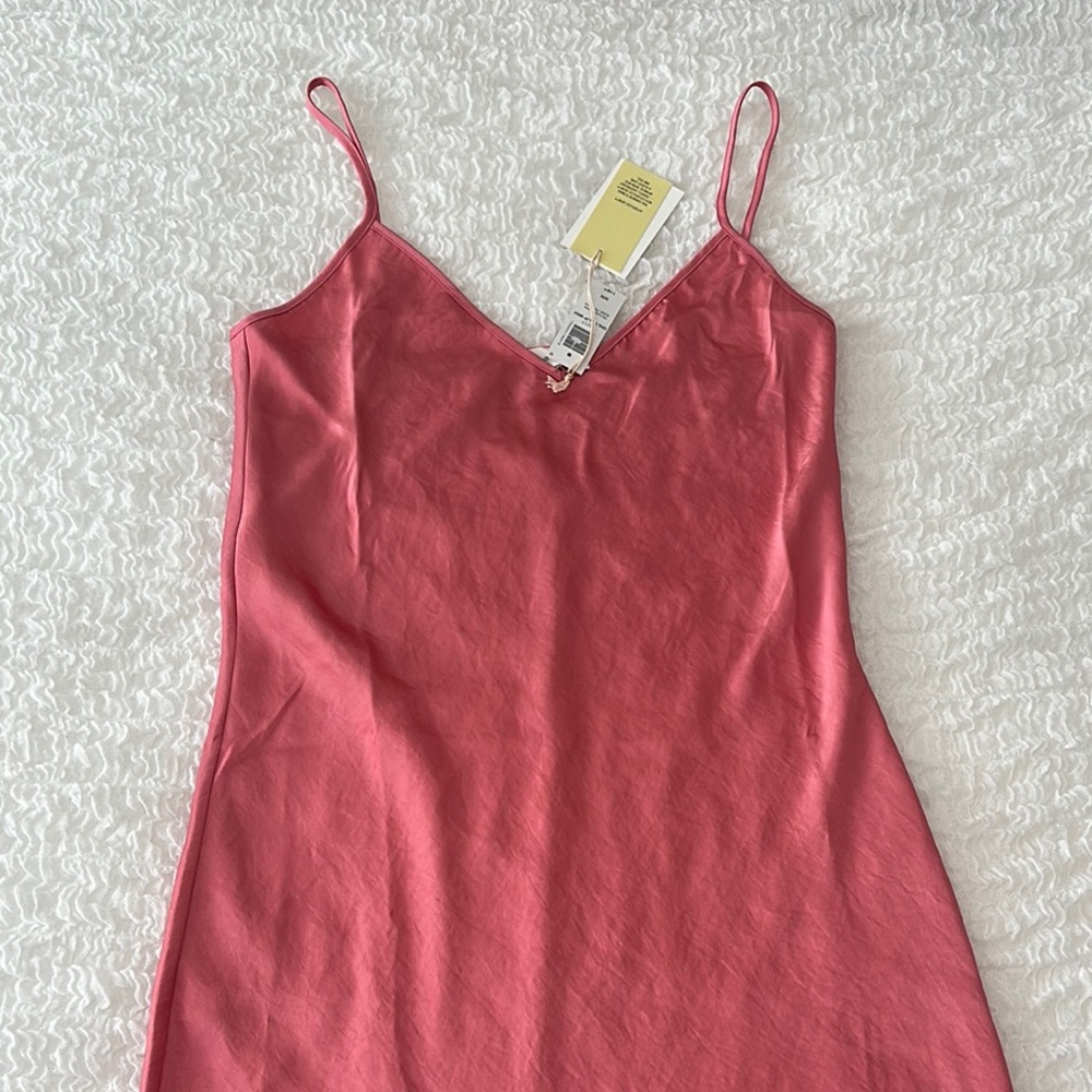 Aritzia Wilfred Midi Pink Slip Dress